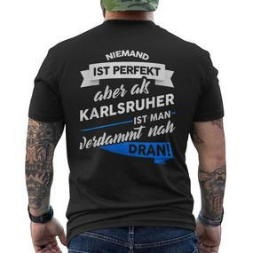 Karlsruher Stadt Karlsruhe Saying T-Shirt mit Rückendruck - Seseable De