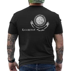 Kazakhstan Eagle T-Shirt mit Rückendruck - Seseable De