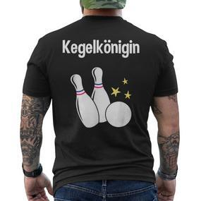 Keglerin Keglerin Kegel Club T-Shirt mit Rückendruck - Seseable De