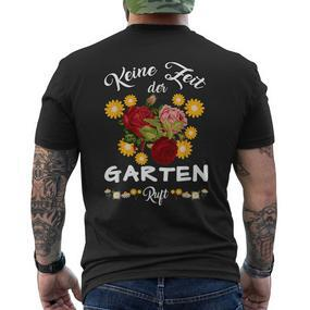 Keine Zeit Der Gartenner Vintage Gardener T-Shirt mit Rückendruck - Seseable De