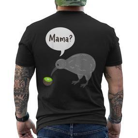 Kiwi Bird Kiwi Fruit New Zealand T-Shirt mit Rückendruck - Seseable De