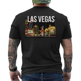 Las Vegas Nevada Strip For Casino And Poker Fans T-Shirt mit Rückendruck - Seseable De