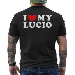 I Love My Lucio I Love My Lucio T-Shirt mit Rückendruck - Seseable De