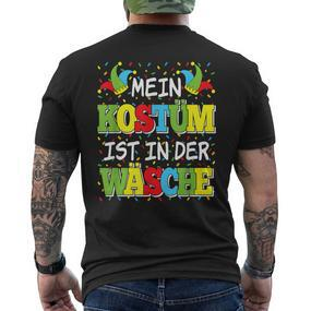 Mein Kostüm Ist In Der Wäsche German Language T-Shirt mit Rückendruck - Seseable De