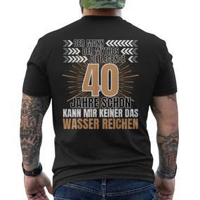 Men's Der Mann Der Mythos Die Legend 40 Jahre 40Th Birthday T-Shirt mit Rückendruck - Seseable De