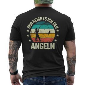 With Mir Reichts Ich Geh Fishing Fishing T-Shirt mit Rückendruck - Seseable De