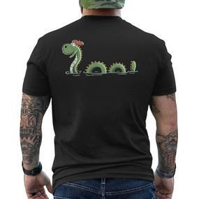 Nessie Loch Ness Monster For Scotland Friends T-Shirt mit Rückendruck - Seseable De