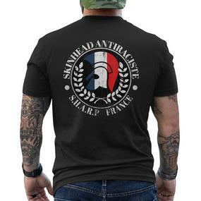 Oi Antiracist Sharp France T-Shirt mit Rückendruck - Seseable De
