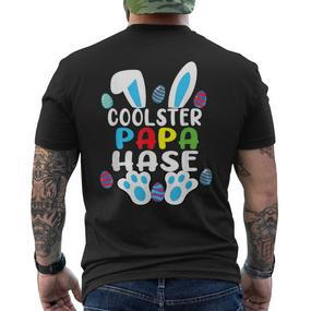 Papa Hase Osterhase Ostergeschenk Partnerlook Outfit Männer T-Shirt mit Rückendruck - Seseable De