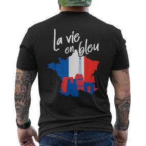 Paris French French France French S T-Shirt mit Rückendruck - Seseable De