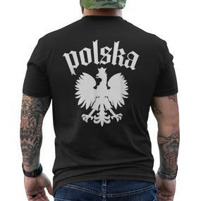Polska Polish Eagle T-Shirt mit Rückendruck - Seseable De