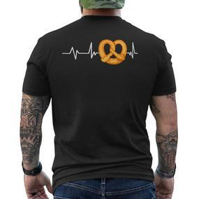 Pretzel Heartbeat Pretzel T-Shirt mit Rückendruck - Seseable De