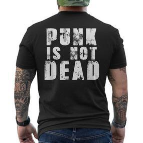 Punk Is Not Dead Punkrock Rock Rocker T-Shirt mit Rückendruck - Seseable De