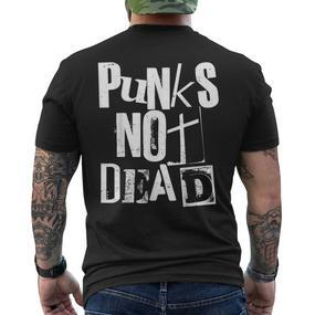 Punk Not Dead Vintage Grunge Punk Is Not Dead Rock T-Shirt mit Rückendruck - Seseable De