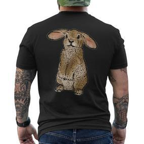 Rabbit For And Children S T-Shirt mit Rückendruck - Seseable De