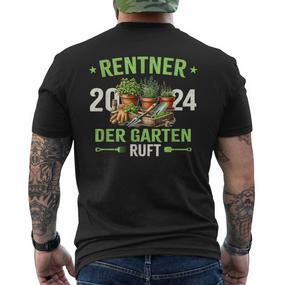 Rentner 2024 Der Garten Ruft Rente 2024 T-Shirt mit Rückendruck - Seseable De