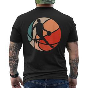 Retro Style Basketball Player T-Shirt mit Rückendruck - Seseable De