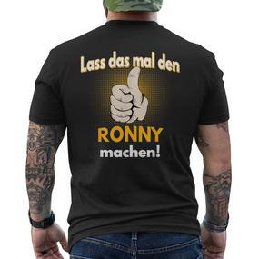 Ronny Personalised Slogan T-Shirt mit Rückendruck - Seseable De