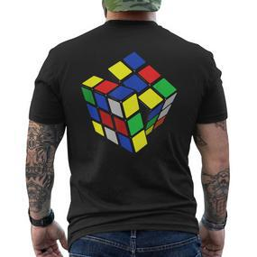 Rubik Cube Zauber Würfel Geschenk Jung Alt Nerd Retro T-Shirt mit Rückendruck - Seseable De
