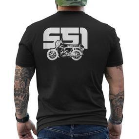 S51 Vintage Moped Simson-S51 T-Shirt mit Rückendruck - Seseable De