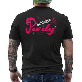 Schlager Party Costume Butt Party Outfit S T-Shirt mit Rückendruck - Seseable De