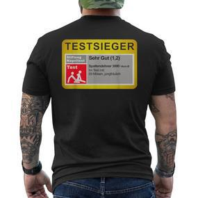 Test Winner Stiftung Nageltest Adult Humour T-Shirt mit Rückendruck - Seseable De