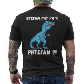 Trex Meme Dinosaur With Overbite Stefan With Ph Stephan S T-Shirt mit Rückendruck - Seseable De