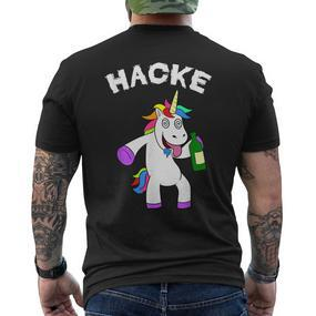 Unicorn Hoe Dicht Party Malle Sauf Jga Poltern Unicorn S T-Shirt mit Rückendruck - Seseable De