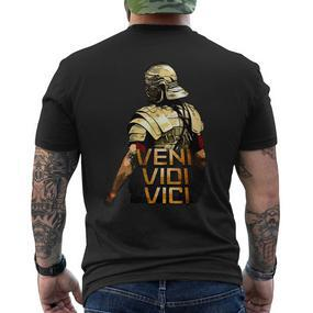 Veni Vidi Vici Spqr Roman Empire Quote T-Shirt mit Rückendruck - Seseable De