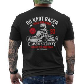 Vintage Go Kart Racer For Racing Fans S T-Shirt mit Rückendruck - Seseable De