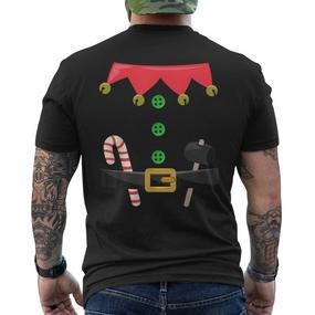 Weihnachtself Kostüm Wichtel Elf Lustige Weihnacht T-Shirt mit Rückendruck - Seseable De