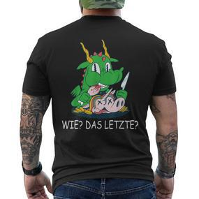 Wie Das Letzte Dragon Eats Unicorn Dragon Lord T-Shirt mit Rückendruck - Seseable De