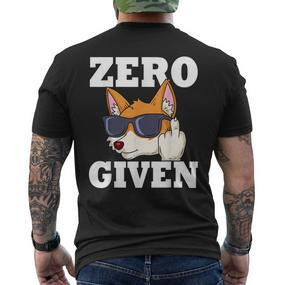 Zero Fox Given Fox T-Shirt mit Rückendruck - Seseable De