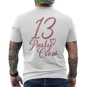 13 Party Crew Matching Group Für Mädchen Zum 13 Geburtstag T-Shirt mit Rückendruck - Seseable De