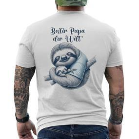 Bester Papa Der Welt Bester Papa Der Welt T-Shirt mit Rückendruck - Seseable De