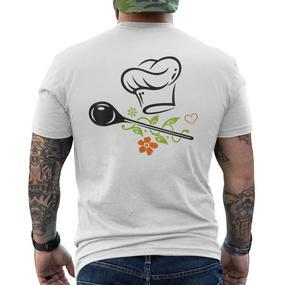 Chef's Hat Chef Chef Vegan Vegetarian T-Shirt mit Rückendruck - Seseable De