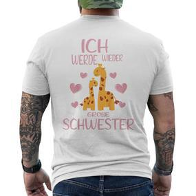 Children's Ich Werde Wieder Große Schwester Verkunden T-Shirt mit Rückendruck - Seseable De