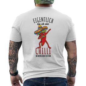 Chilli Liebhaber Chilli Kostüm T-Shirt mit Rückendruck - Seseable De