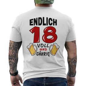 Endlich 18 Und Jetzt Party 18Th Birthday 18 Jahre Endlich T-Shirt mit Rückendruck - Seseable De