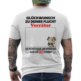 Glückwunsch Zum Flucht Zum Farewell Jobwechsel T-Shirt mit Rückendruck - Seseable De