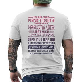 Ich Bin Keine Perfekte Tochter Kurzärmliges Herren-T-Kurzärmliges Herren-T-Shirt, Lustiges Geschenk für Väter - Seseable De