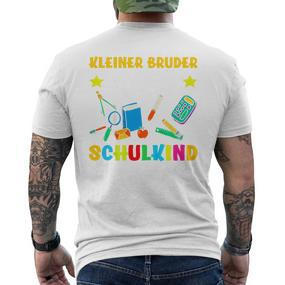 Kinder Kleiner Bruder Vom Schulkind 1St Class 80 T-Shirt mit Rückendruck - Seseable De