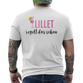 Lillet Lillet Regelt Das Schon Summer Alcohol Lillet S T-Shirt mit Rückendruck - Seseable De