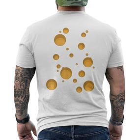 Lustiges Käse-Körper-Käse-Kostüm Ohne Kopf T-Shirt mit Rückendruck - Seseable De