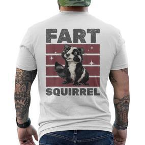 Lustiges Stinktier Furz Eichhörnchen T-Shirt mit Rückendruck - Seseable De