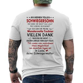 An Meinen Tollen Schwiegersohn Ich Habe Dir Nicht Das Light T-Shirt mit Rückendruck - Seseable De
