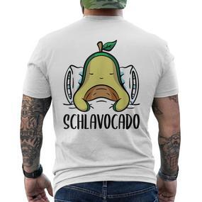 Schlavocado Pyjamas Avocado T-Shirt mit Rückendruck - Seseable De