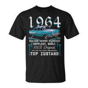 1964 Jahrgang Mann Frau 60 Years 60Th Oldtimer T-Shirt - Seseable De