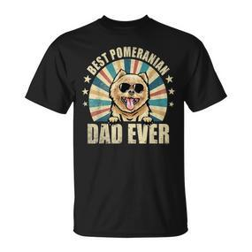 Best Pomeranian Dad Ever Vintage Dog Lover T-Shirt - Seseable De