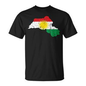 Her Biji Kurdistan Kurden With Kurdistan Flag T-Shirt - Seseable De